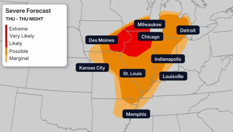 Tornado Alerts Across 8 U.S. States: The Shifting Tornado Alley